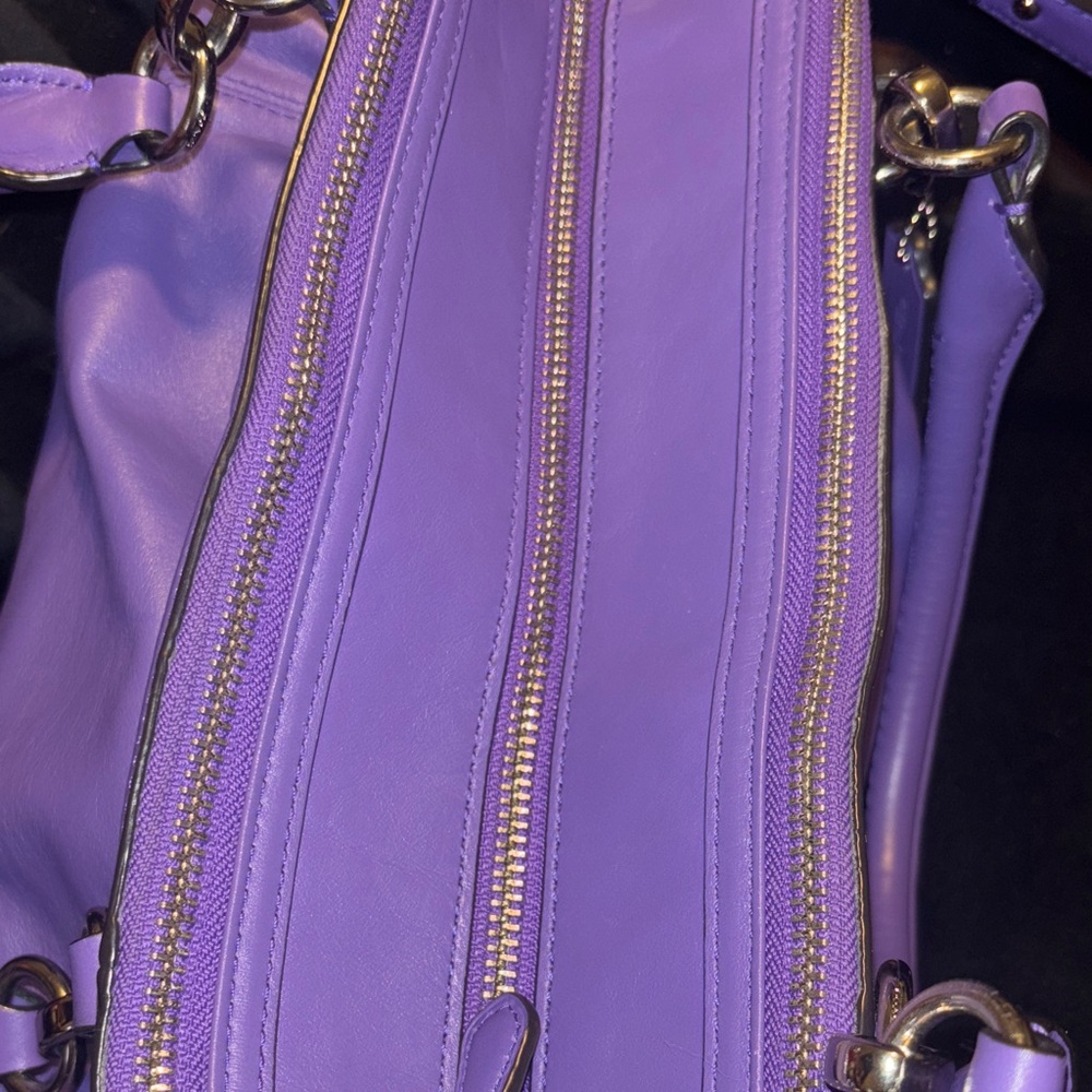 Coach Vibrant Purple Satchel Bag - Picture 5 of 16